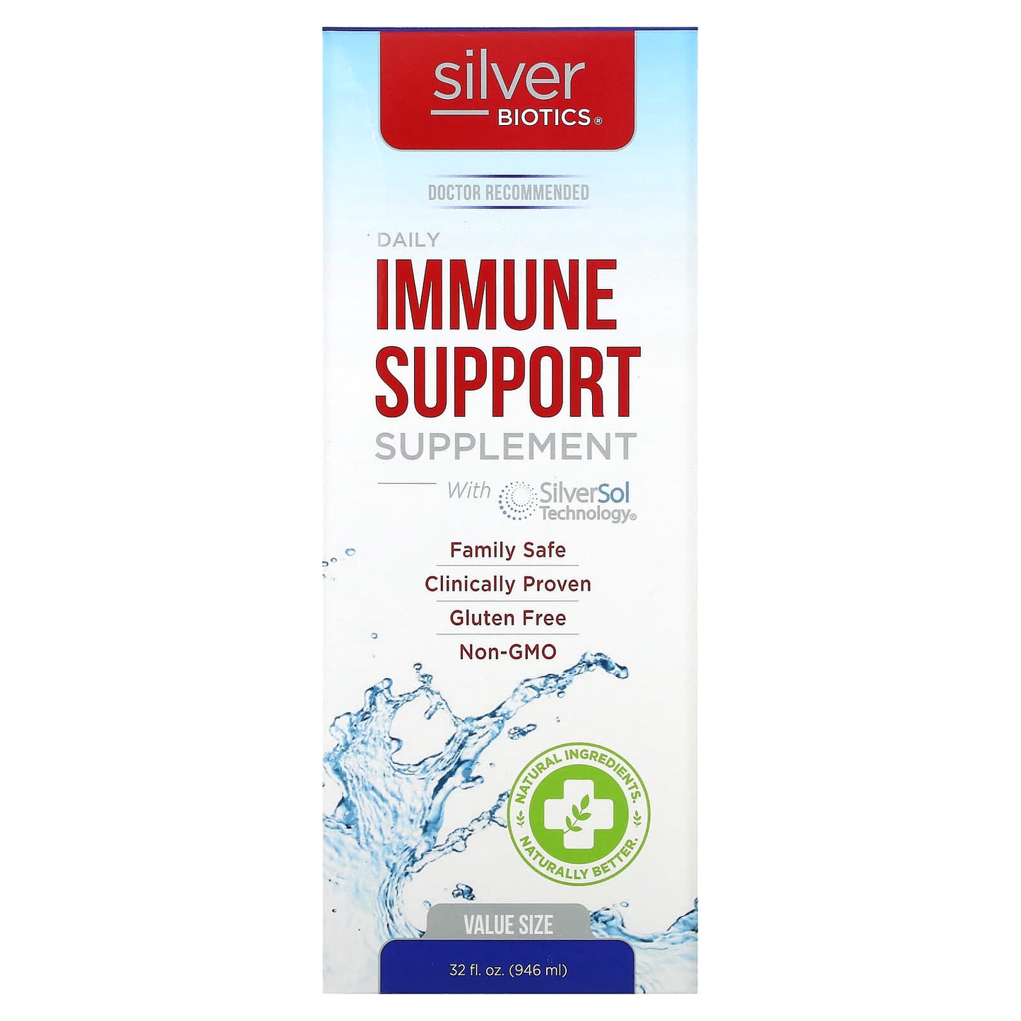 Silver Biotics Daily Immune Support Supplement with SilverSol Tech - Image 1
