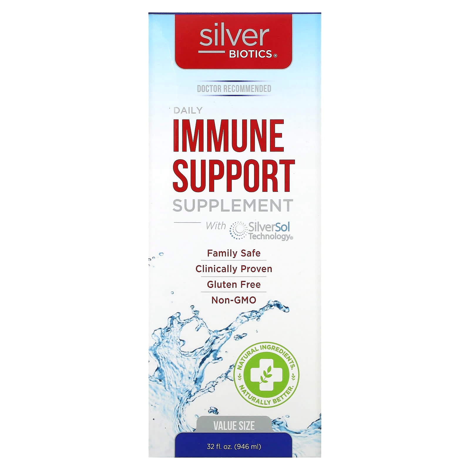 Silver Biotics Daily Immune Support Supplement with SilverSol Tech - Image 1