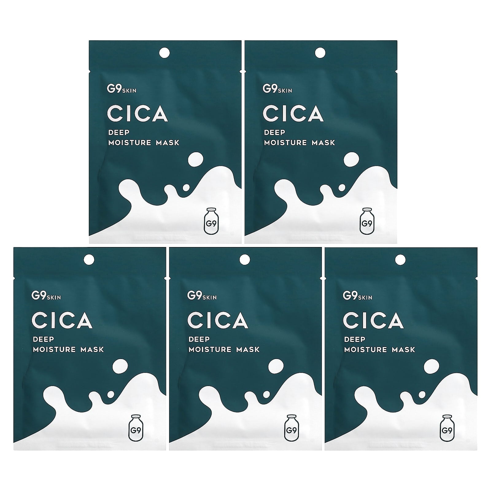 Deep Moisture Cica Beauty Mask with Milk & Vegan Sheets by G9skin - Image 1