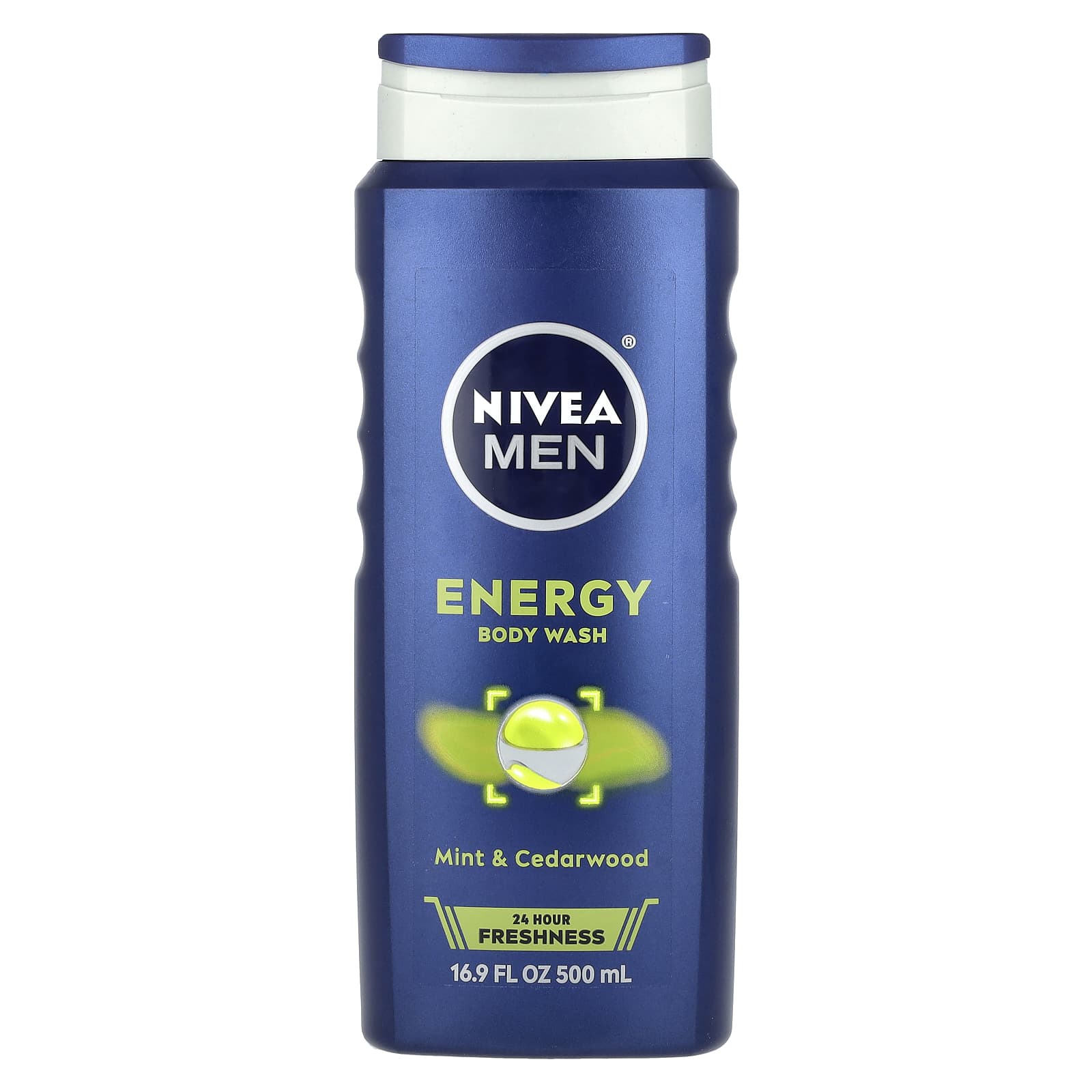Nivea, Men, Energy Body Wash, Mint & Cedarwood, 16.9 fl oz (500 ml) - Image 1
