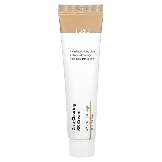 Purito, Cica Clearing BB Cream, 23 Natural Beige,  1 fl oz (30 ml) - Image 1