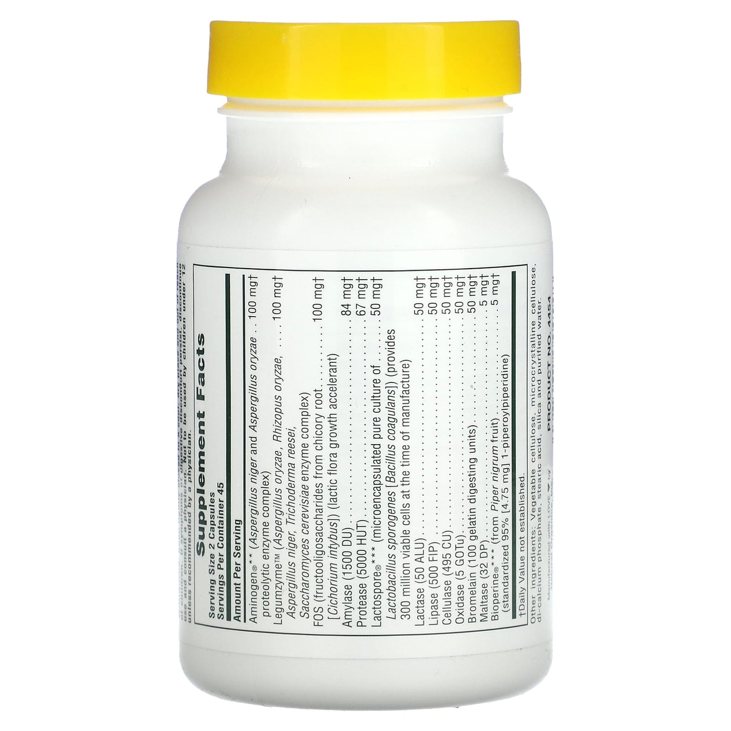 NaturesPlus, Acti-Zyme, Activated Digested Aid, 90 Vegan Capsules - Image 2