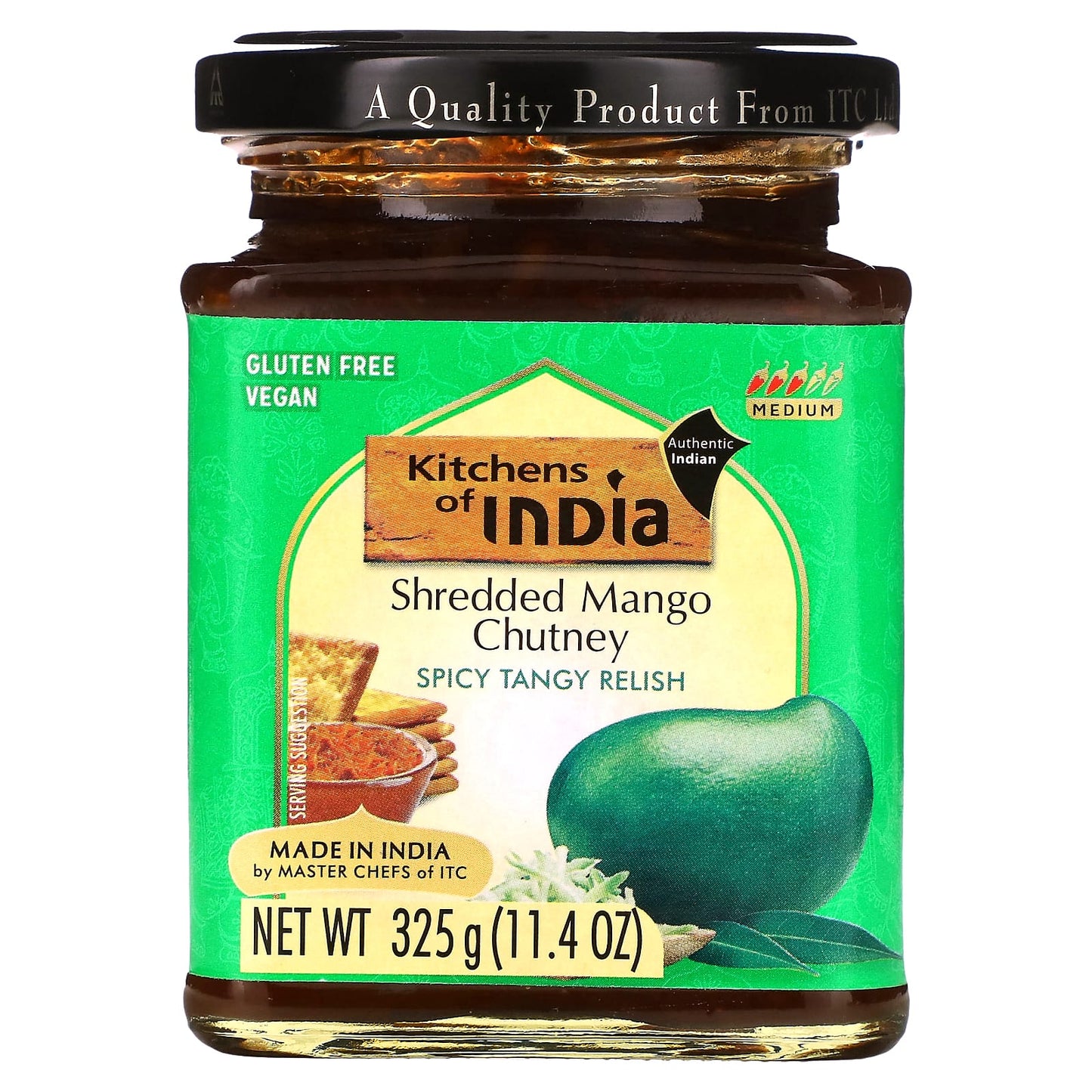 Kitchens of India, Shredded Mango Chutney, 11.4 oz (325 g) - Image 1