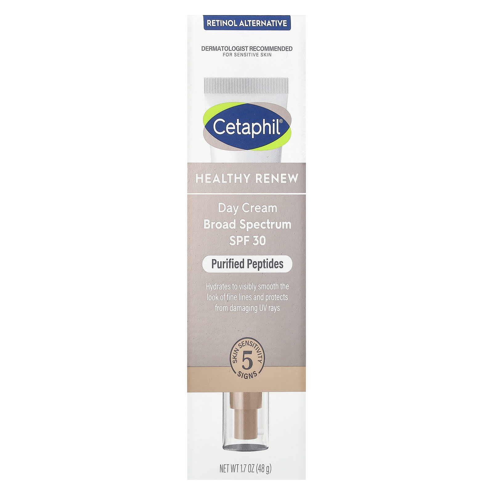 Cetaphil Healthy Renew Day Cream, SPF 30, Fragrance Free, 1.7 oz - Image 2