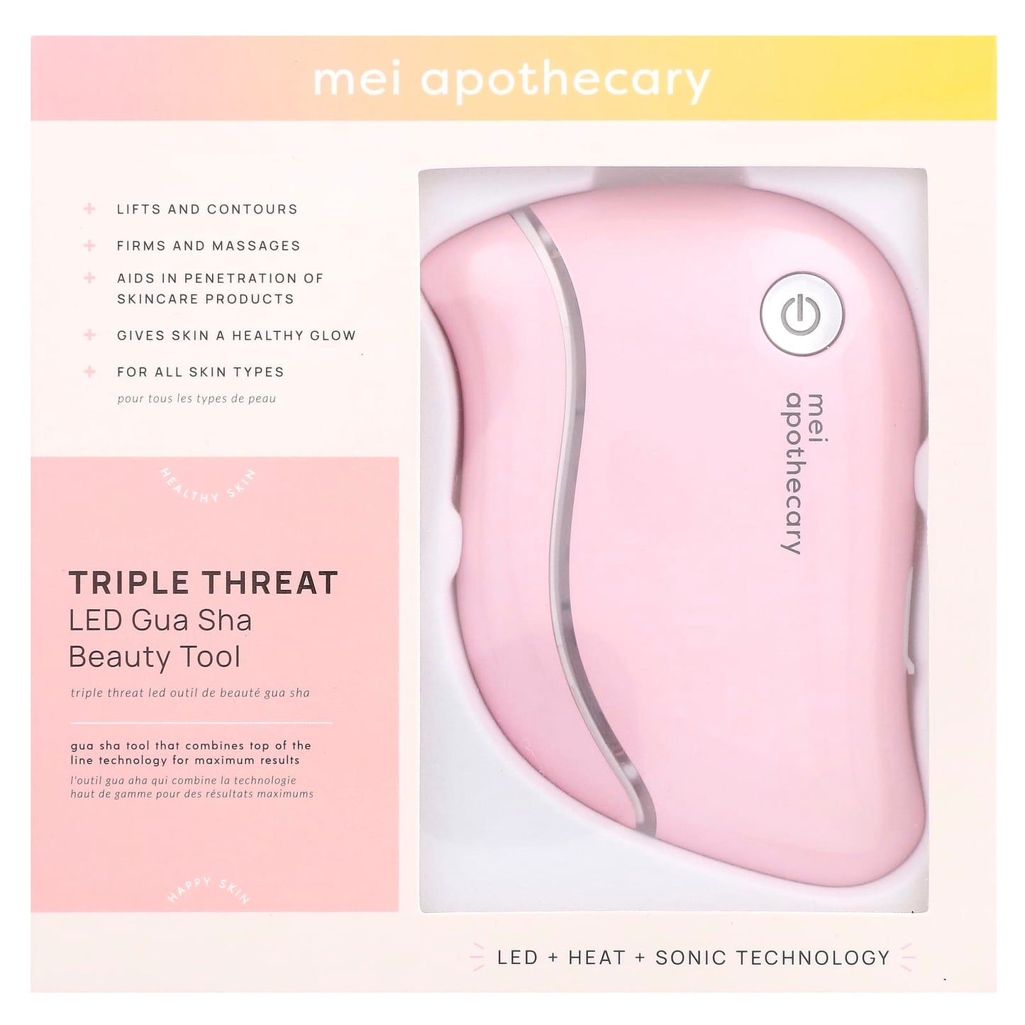 Mei Apothecary, Triple Threat, LED Gua Sha Beauty Tool,  1 Tool - Image 2