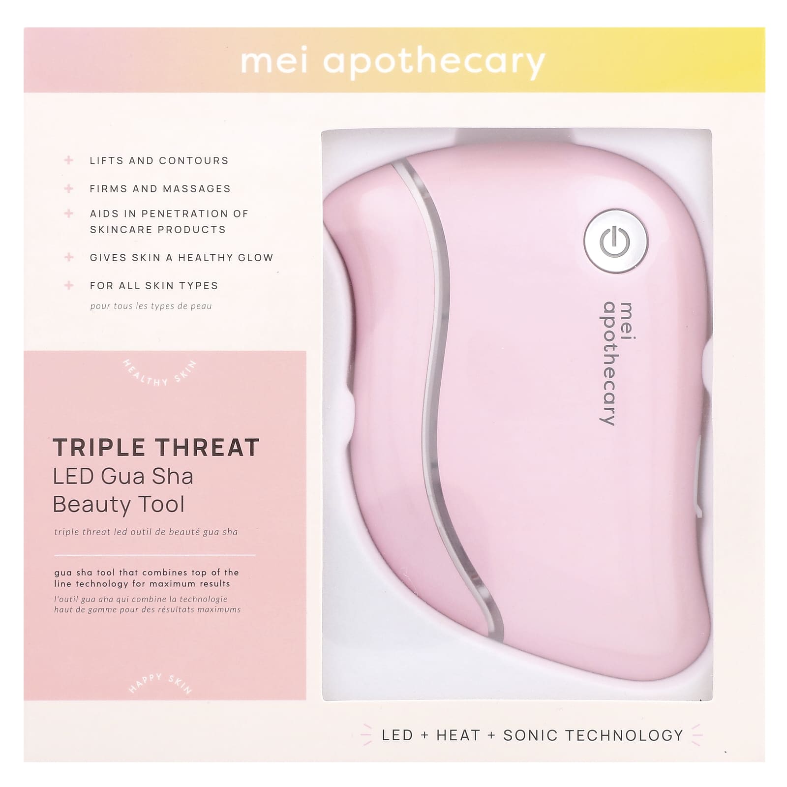 Mei Apothecary, Triple Threat, LED Gua Sha Beauty Tool,  1 Tool - Image 2
