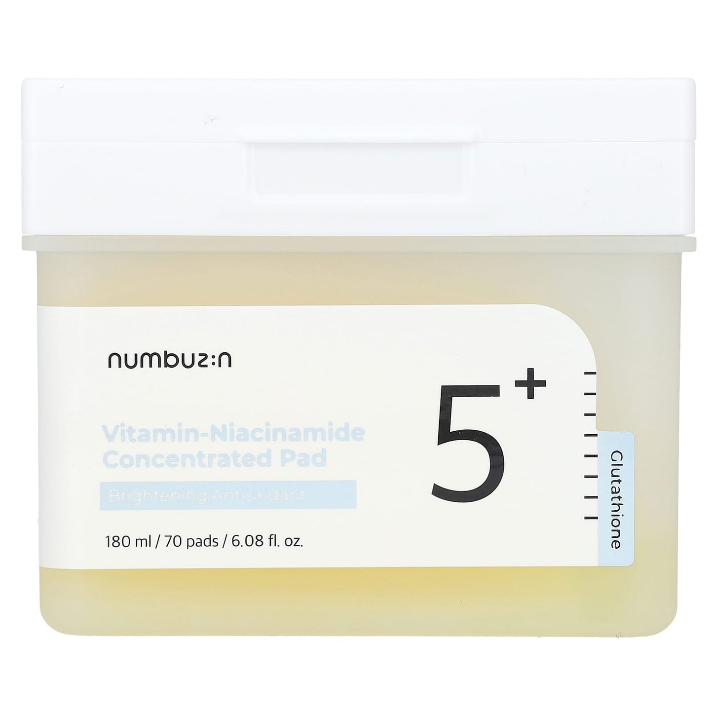 Numbuzin, No.5 Vitamin-Niacinamide Concentrated Pad , 70 Pads, 6.08 fl oz (180 ml) - Image 1