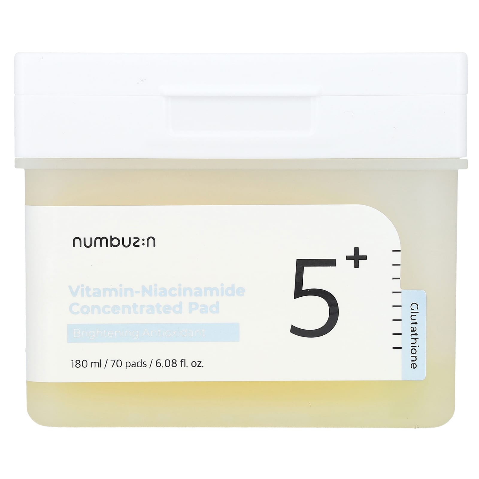 Numbuzin, No.5 Vitamin-Niacinamide Concentrated Pad , 70 Pads, 6.08 fl oz (180 ml) - Image 1