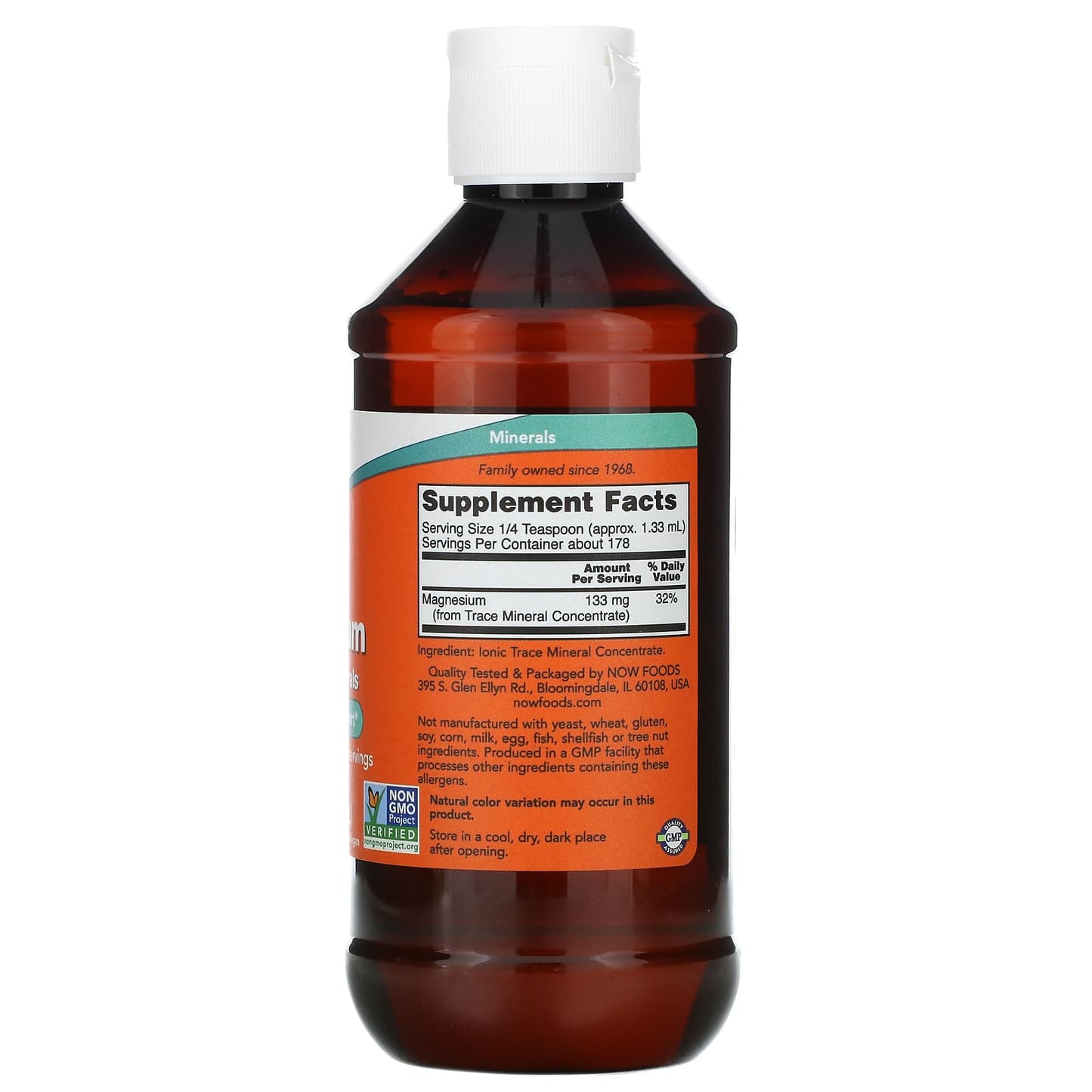 NOW Foods, Liquid Magnesium with Trace Minerals, 8 fl oz (237 ml) - Image 2