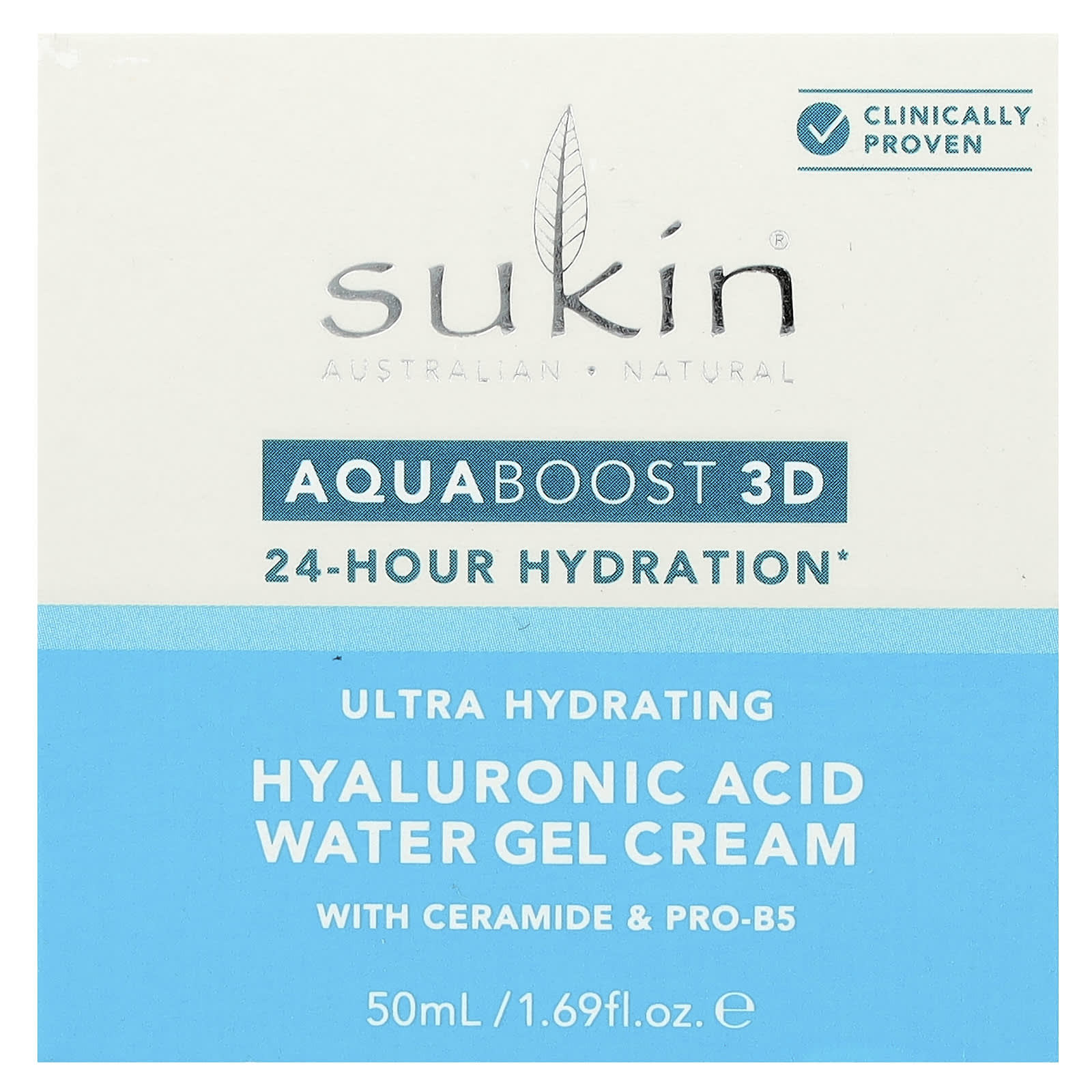 Sukin, AquaBoost 3D, Hyaluronic Acid Water Gel Cream, 1.69 fl oz (50 ml) - Image 2