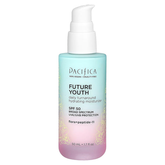 Pacifica, Future Youth, Daily Turnaround Hydrating Moisturizer, SPF 50, 1.7 fl oz (50 ml) - Image 1