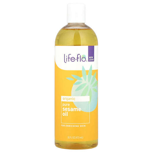 Life-flo, Organic Pure Sesame Oil, 16 fl oz (473 ml) - Image 1