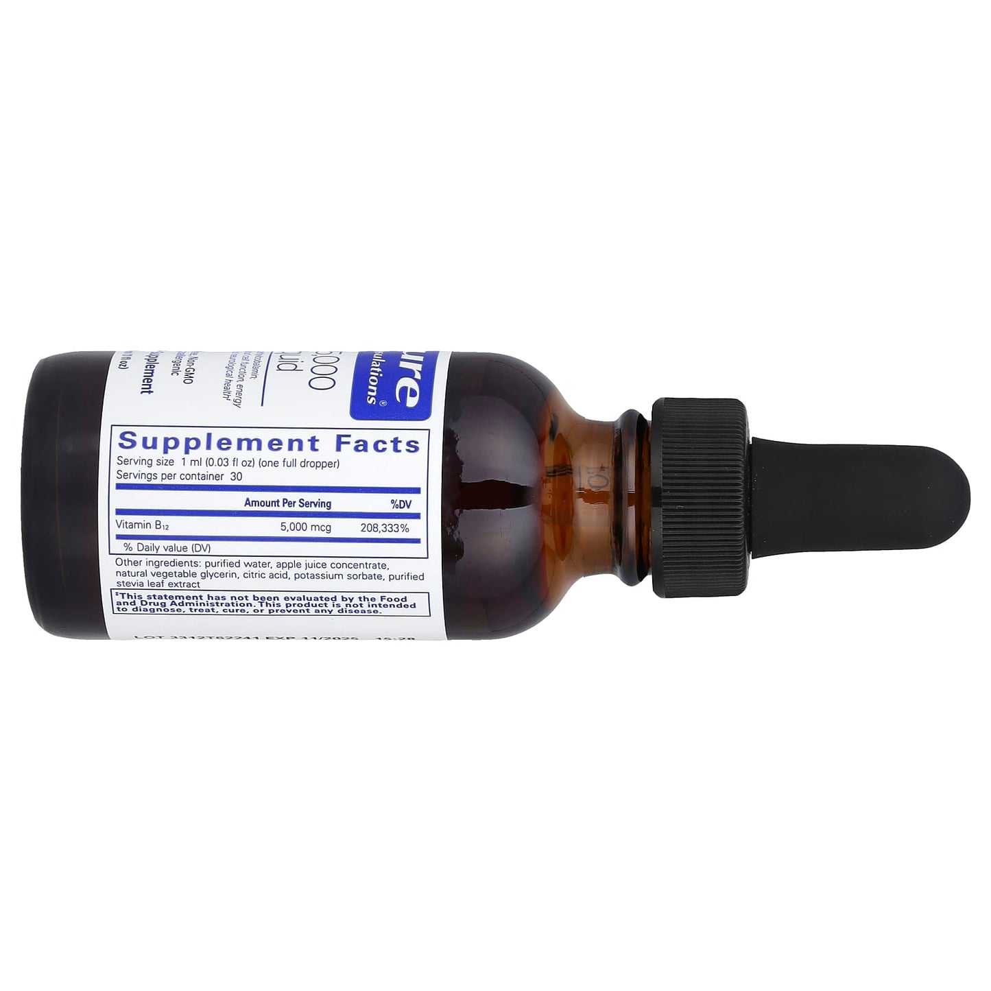 Pure Encapsulations, B12 5,000 Liquid, 1 fl oz (30 ml) - Image 2