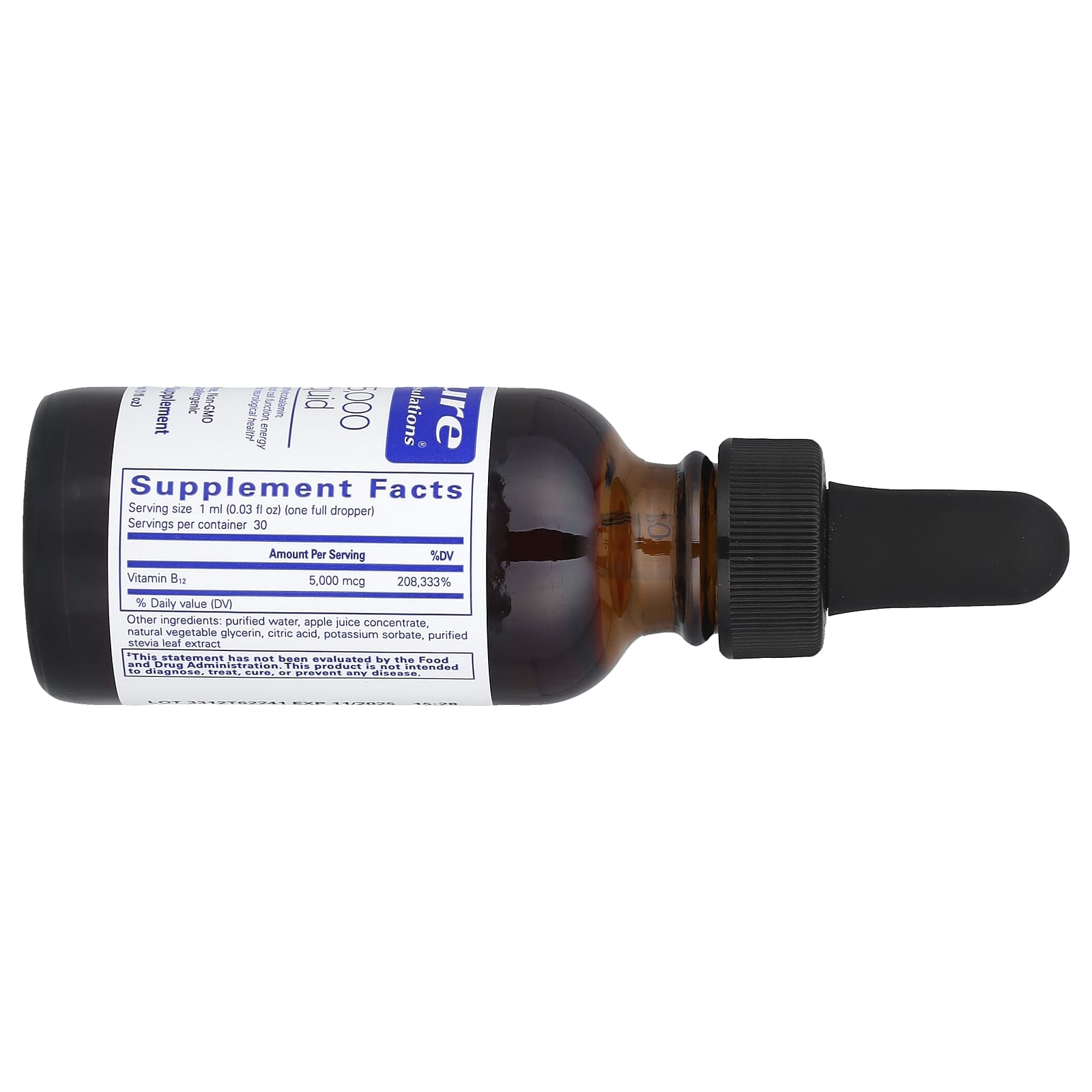 Pure Encapsulations, B12 5,000 Liquid, 1 fl oz (30 ml) - Image 2
