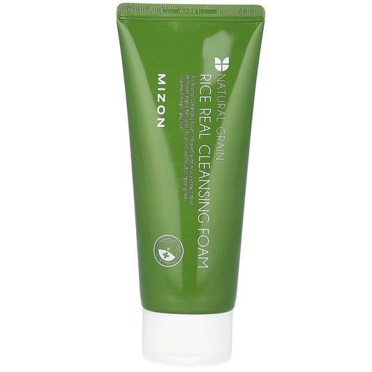 Mizon, Natural Grain, Rice Real Cleansing Foam , 5.07 fl oz (150 ml) - Image 1