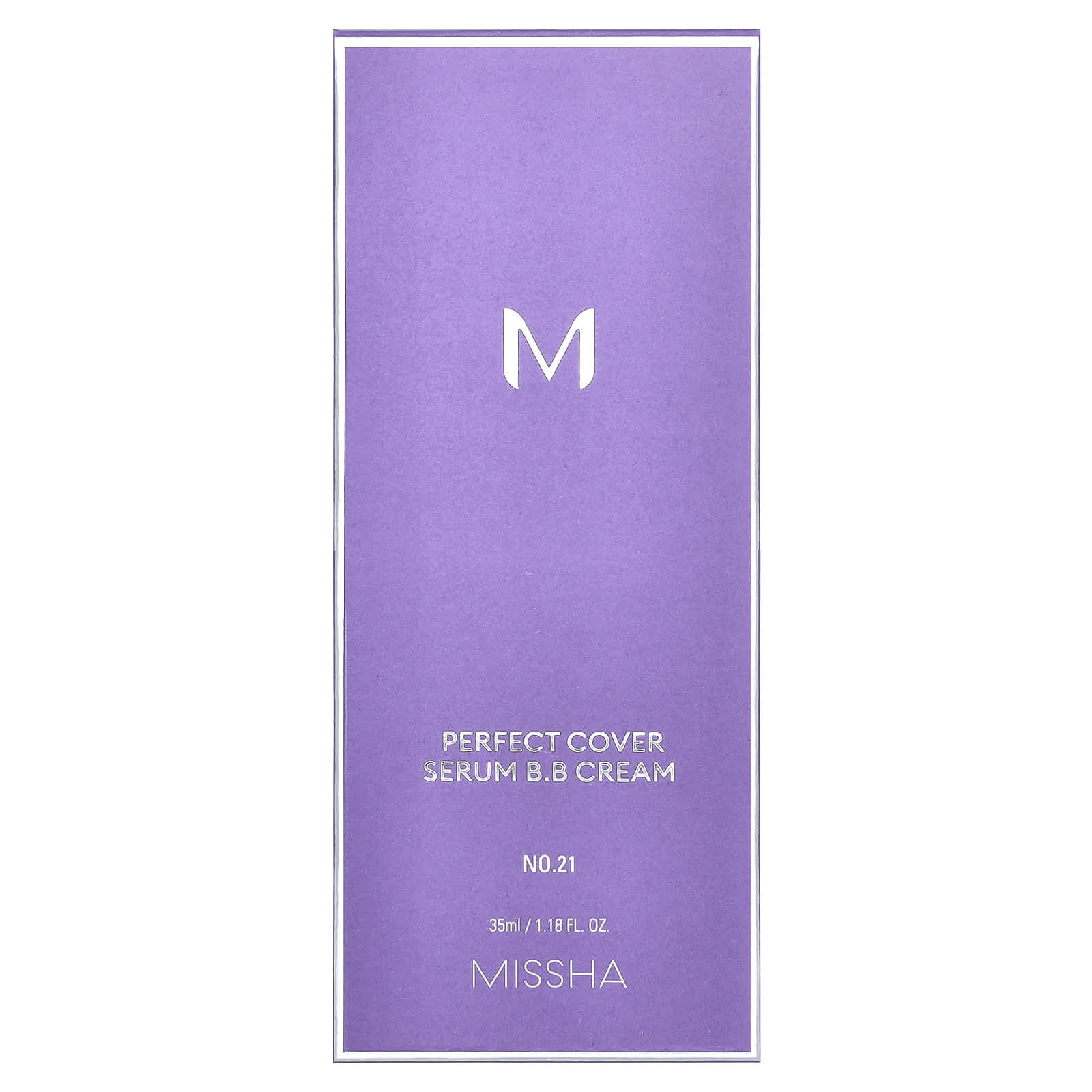 Missha, Perfect Cover Serum B.B Cream, No 21 Light Beige, 1.18 fl oz (35 ml) - Image 2