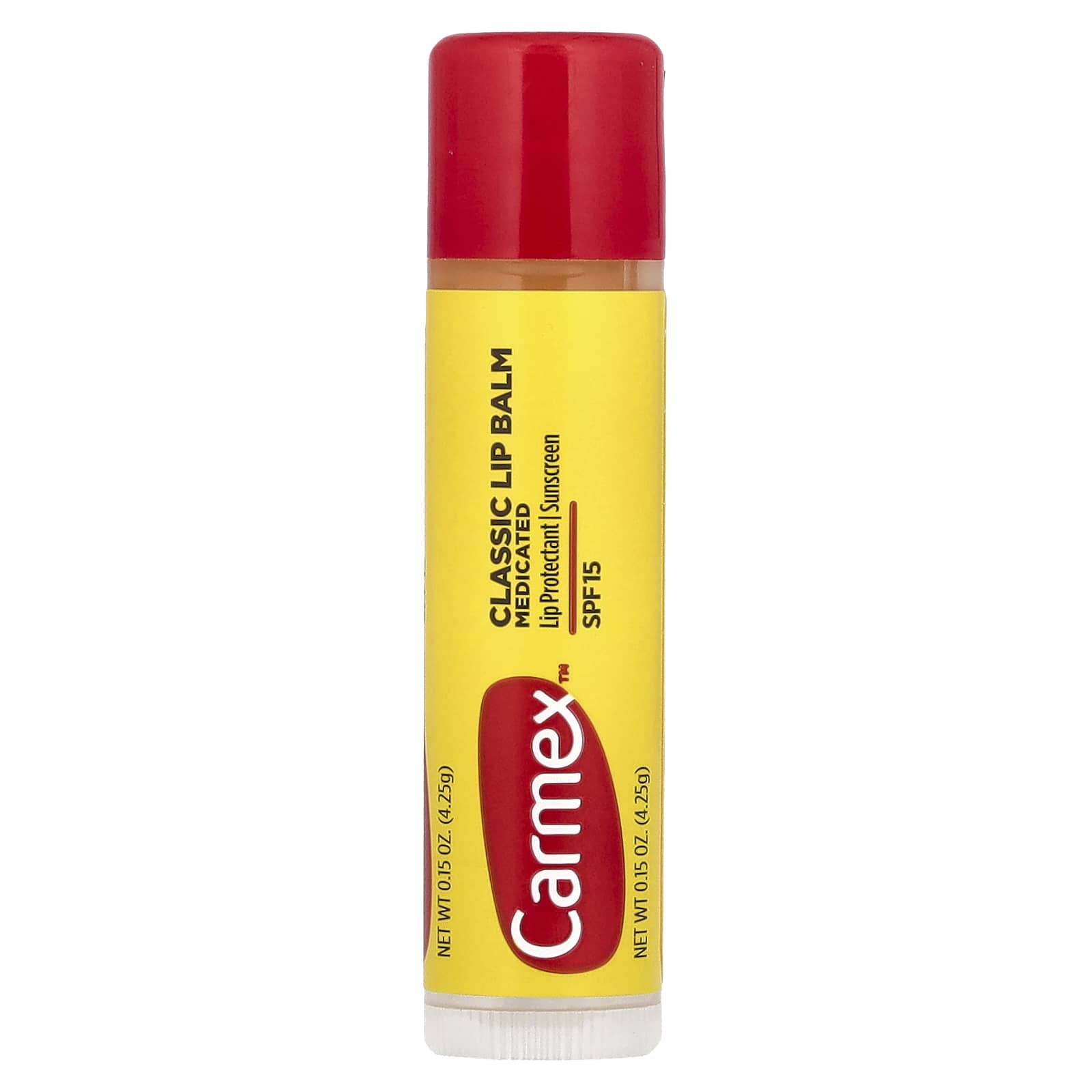 Carmex Medicated Lip Balm with SPF 15, Moisturizing Protection for Dry Lips - Image 1