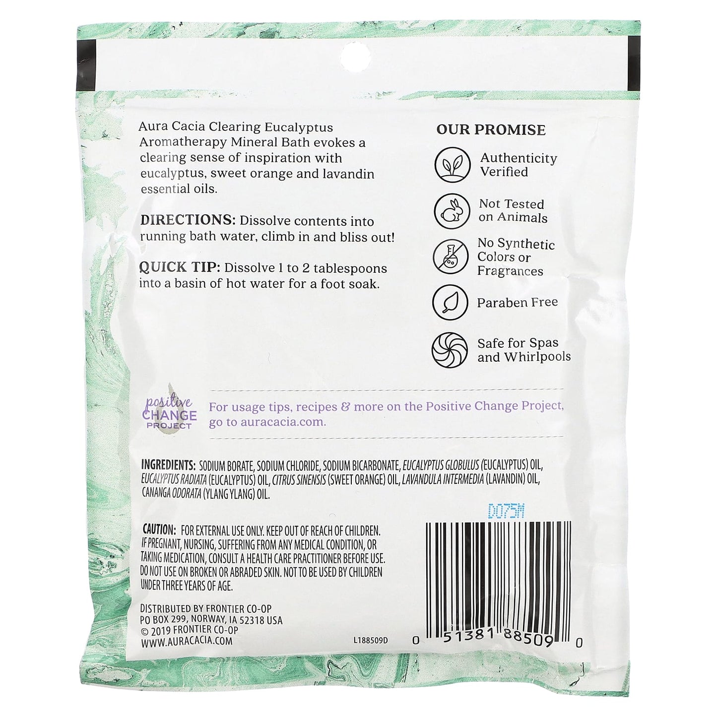 Aura Cacia Clearing Eucalyptus Mineral Bath, 2.5 oz - Image 2