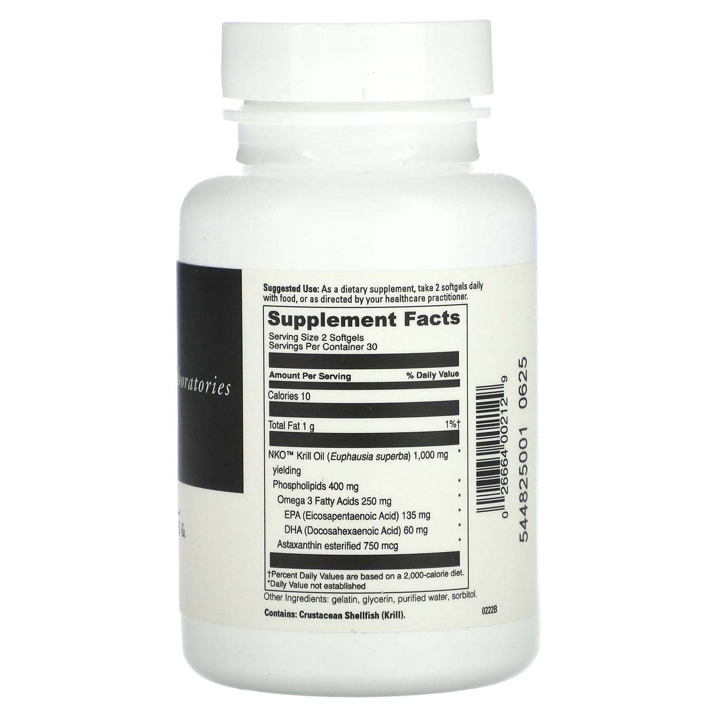 DaVinci Laboratories Krill Oil, 60 Softgels with Omega-3 & Astaxanthin - Image 2