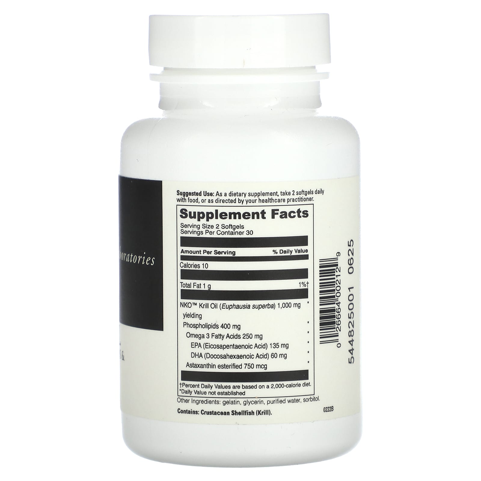 DaVinci Laboratories Krill Oil, 60 Softgels with Omega-3 & Astaxanthin - Image 2