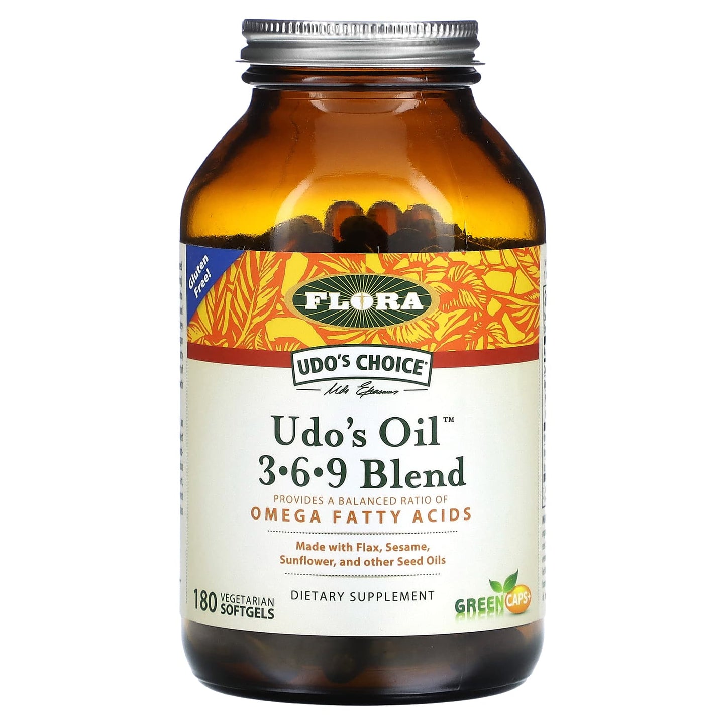 Flora Udo's Choice Udo's Oil 3-6-9 Blend 180 Softgels - Omega Fatty Acids - Image 1
