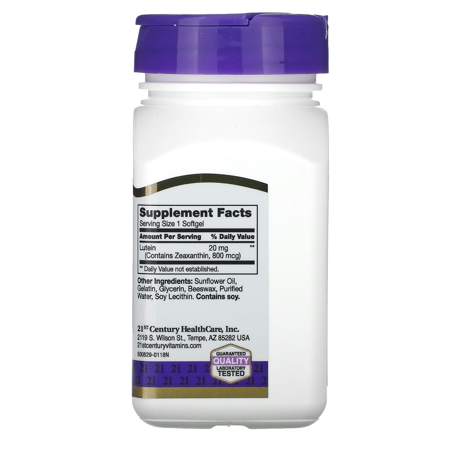 21st Century Lutein 20mg Softgels for Eye Health Support - Image 2