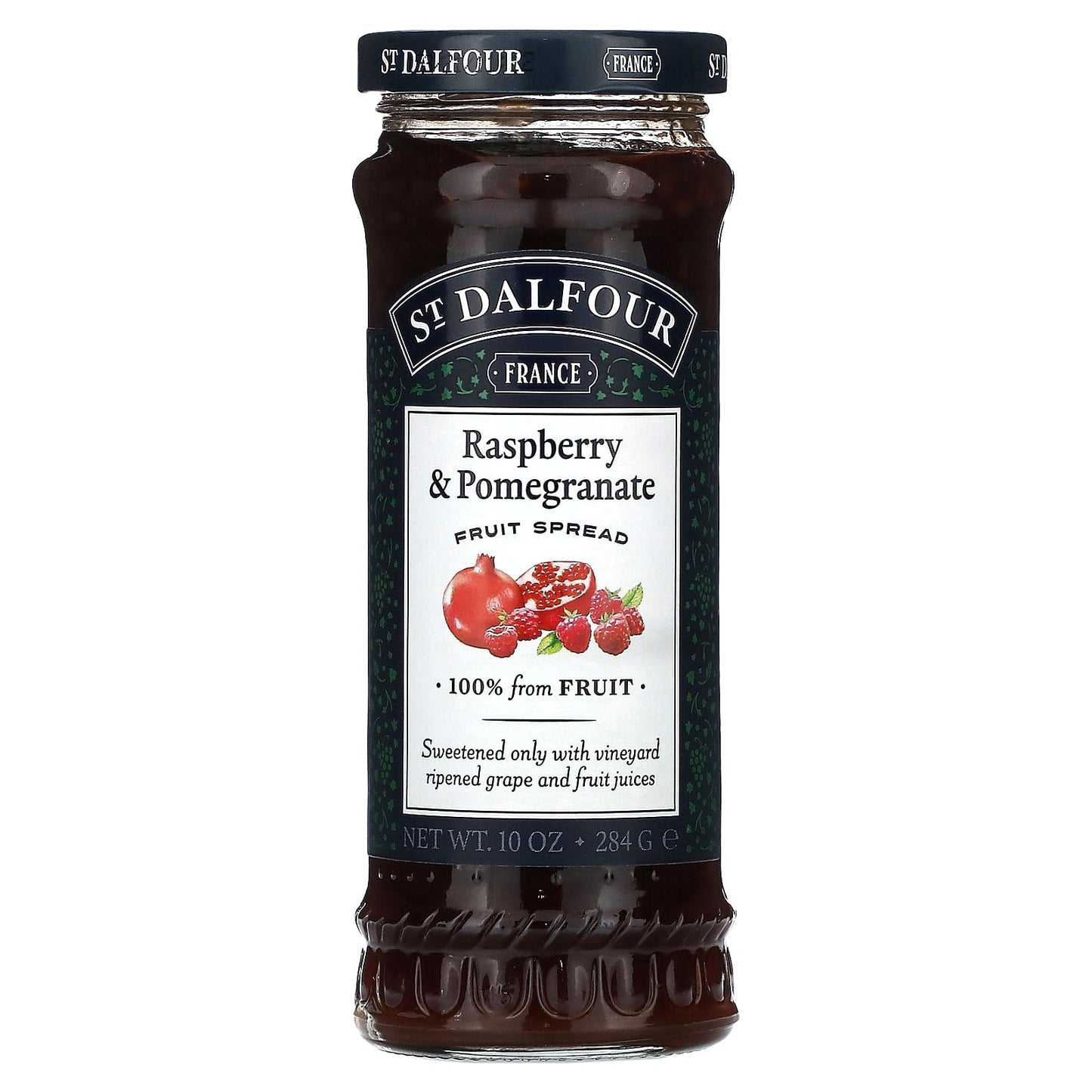 St. Dalfour, Raspberry & Pomegranate Fruit Spread, 10 oz (284 g) - Image 1