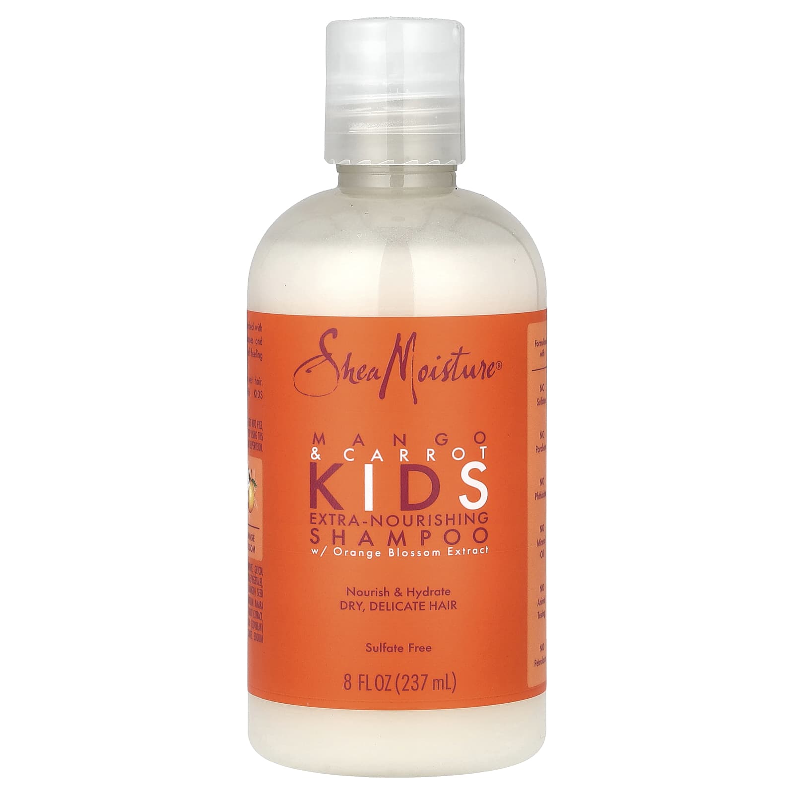 SheaMoisture, Kids Extra-Nourishing Shampoo, Mango & Carrot, 8 fl oz (237 ml) - Image 1