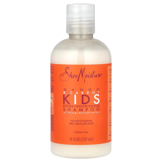 SheaMoisture, Kids Extra-Nourishing Shampoo, Mango & Carrot, 8 fl oz (237 ml) - Image 1