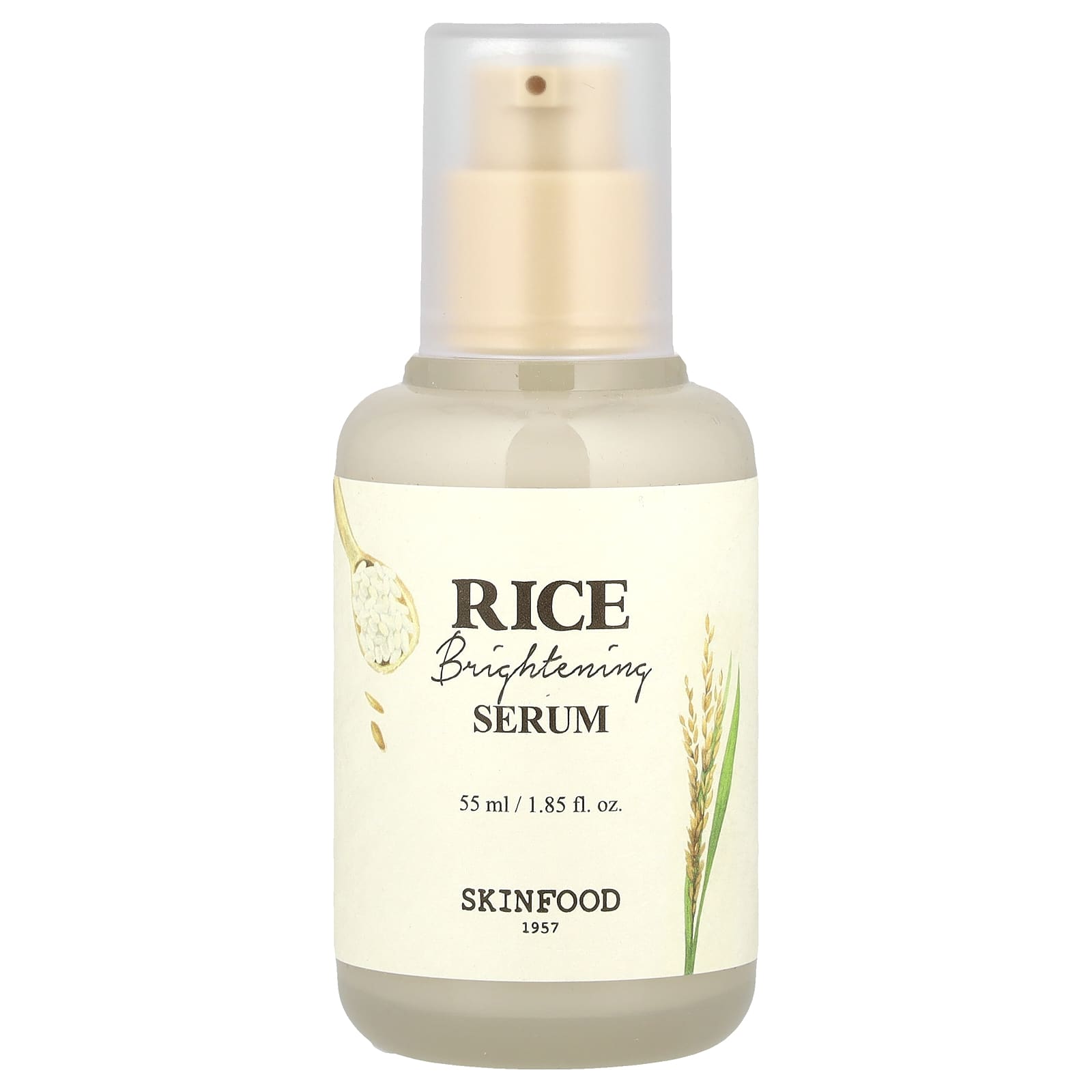 SKINFOOD, Rice Brightening Serum, 1.85 fl oz (55 ml) - Image 1
