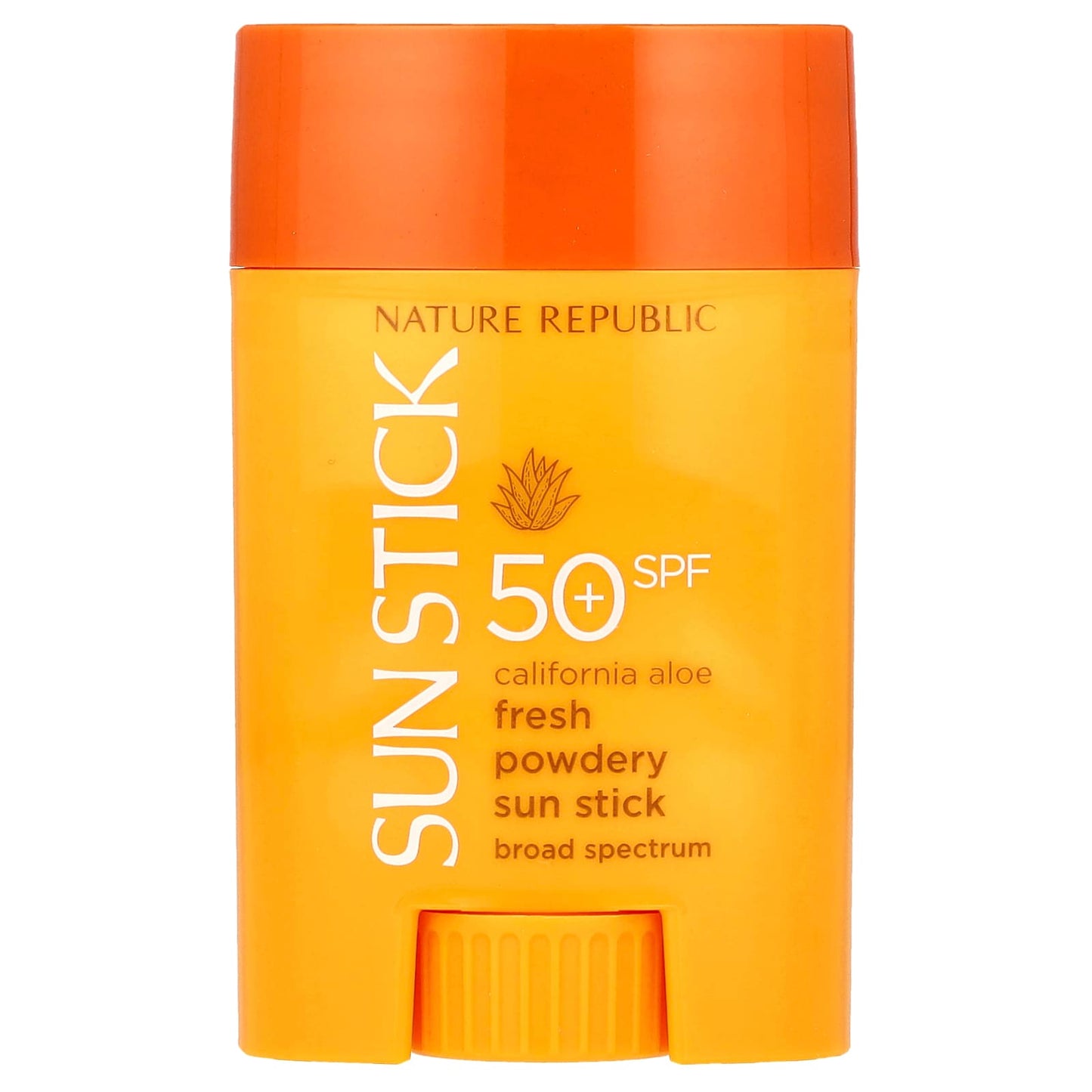 Nature Republic, California Aloe Fresh Powdery Sun Stick, SPF 50+, 0.71 oz (21 g) - Image 1