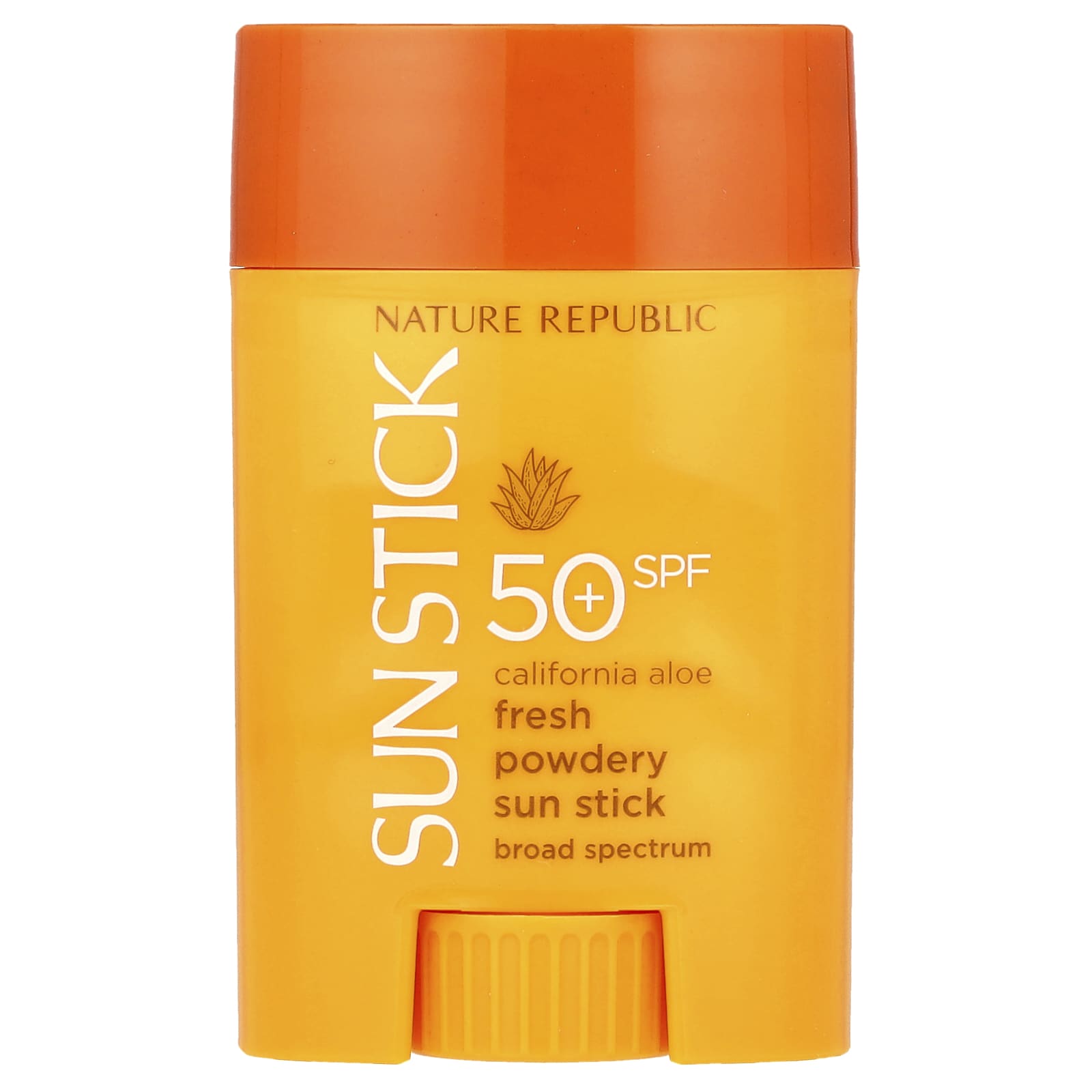Nature Republic, California Aloe Fresh Powdery Sun Stick, SPF 50+, 0.71 oz (21 g) - Image 1
