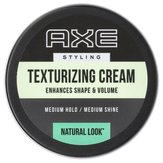 Axe Texturizing Cream for Short-Mid Hair, Medium Hold & Shine, 2.64 oz - Image 1