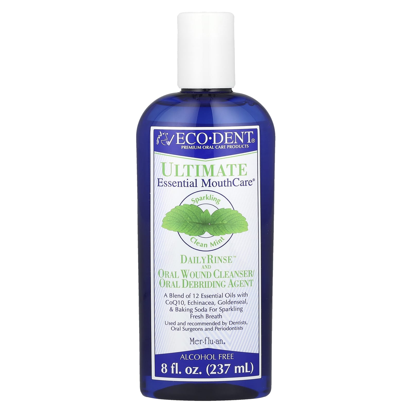 Eco-Dent DailyRinse & Oral Wound Cleanser, Alcohol Free, 8 fl oz - Image 1
