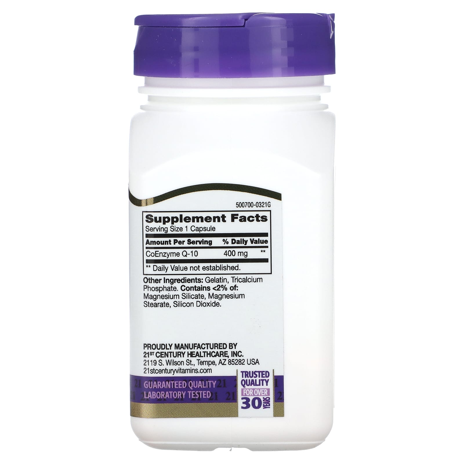 Coenzyme Q10 400mg Supplement for Heart Health Support - Image 2