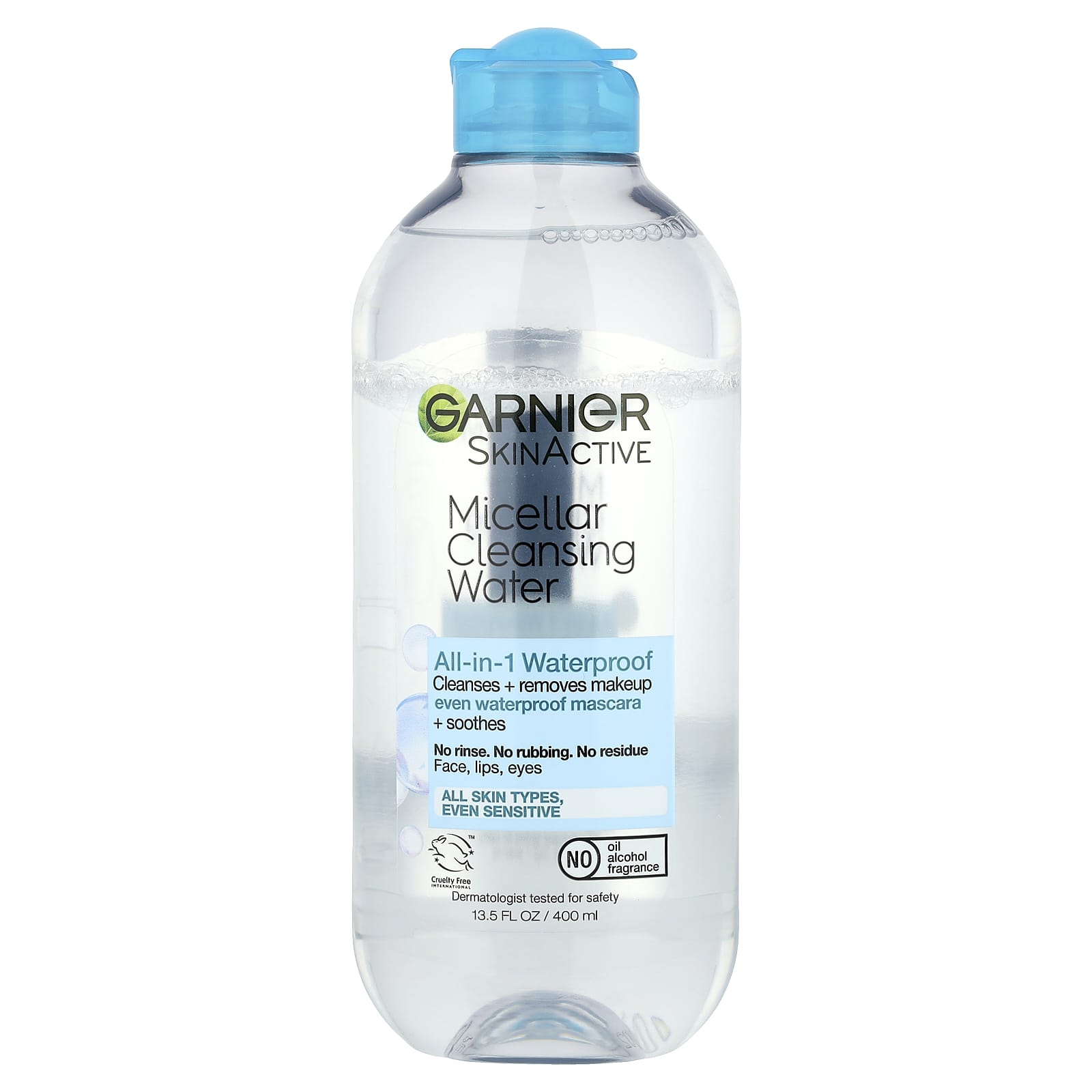 Garnier Micellar Cleansing Water - All Skin Types, Waterproof, Cruelty Free - Image 1