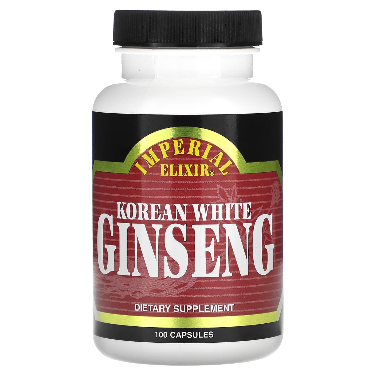 Korean Ginseng Capsules 6 Year Old Roots - 500mg per Capsule, 100 Count - Image 1