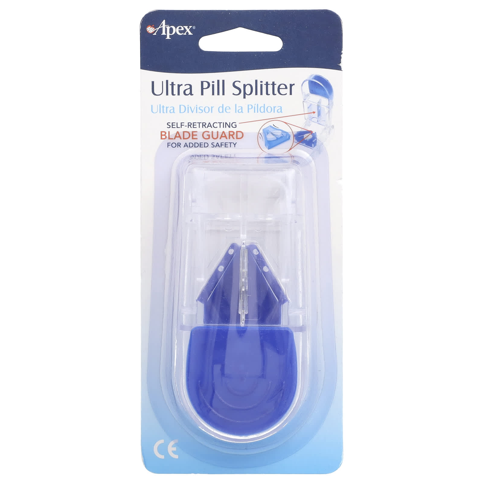 Apex Ultra Pill Splitter with Safety Blade Guard | Easy Pill Cutting - Image 1
