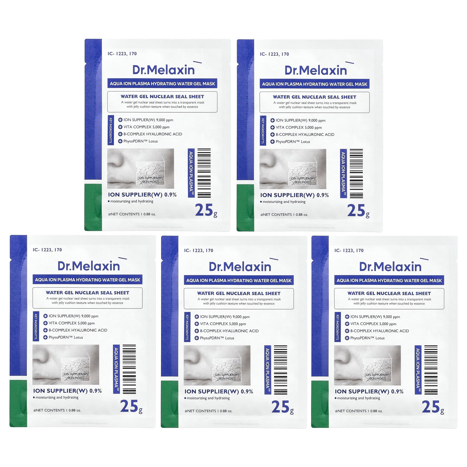 Dr.Melaxin Aqua Ion Plasma Hydrating Water Beauty Gel Mask - Image 1