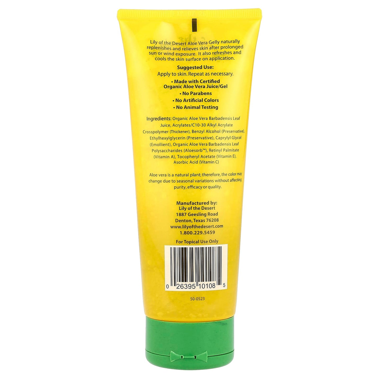 Lily of the Desert, 99% Aloe Vera Gelly, 8 oz (228 g) - Image 2