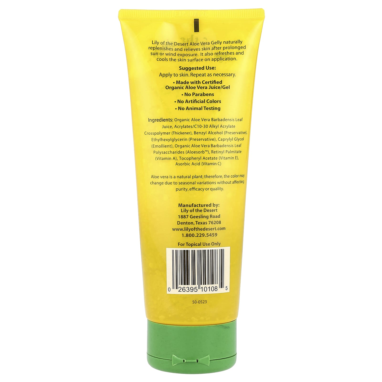 Lily of the Desert, 99% Aloe Vera Gelly, 8 oz (228 g) - Image 2