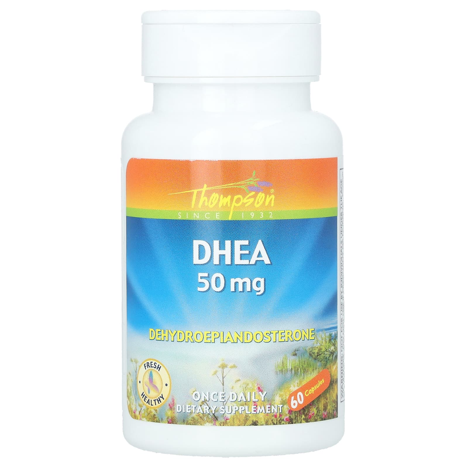 Thompson, DHEA , 50 mg , 60 Capsules - Image 1