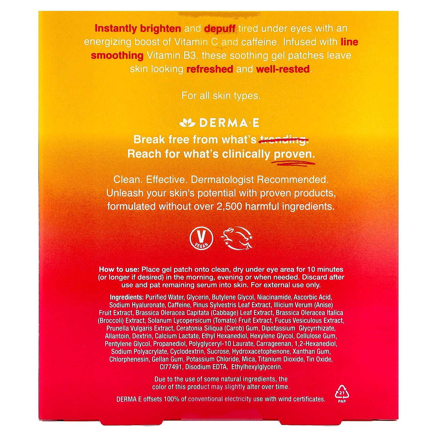 Vitamin C Brightening Hydro Gel Patches for Tired Eyes - Image 2