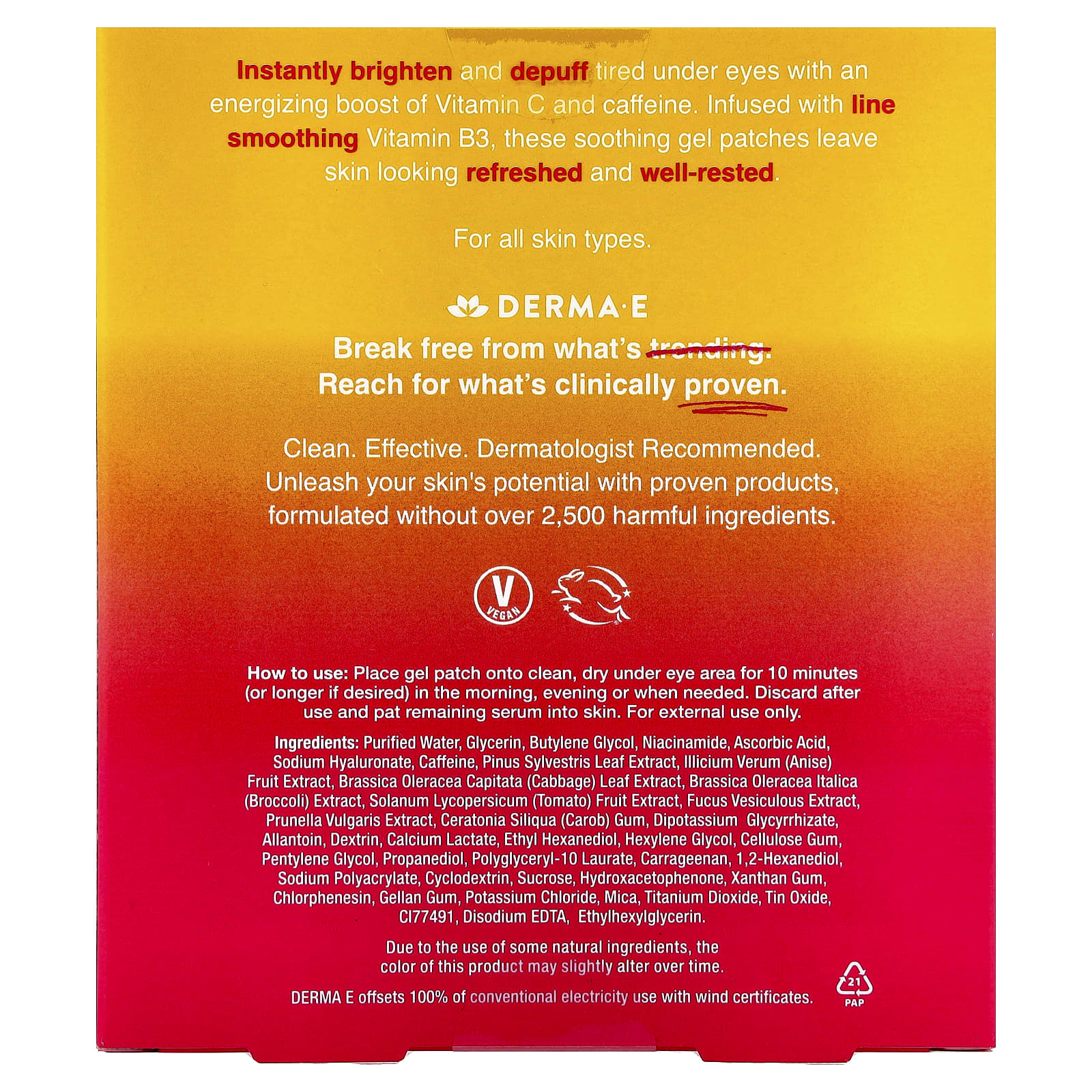 Vitamin C Brightening Hydro Gel Patches for Tired Eyes - Image 2