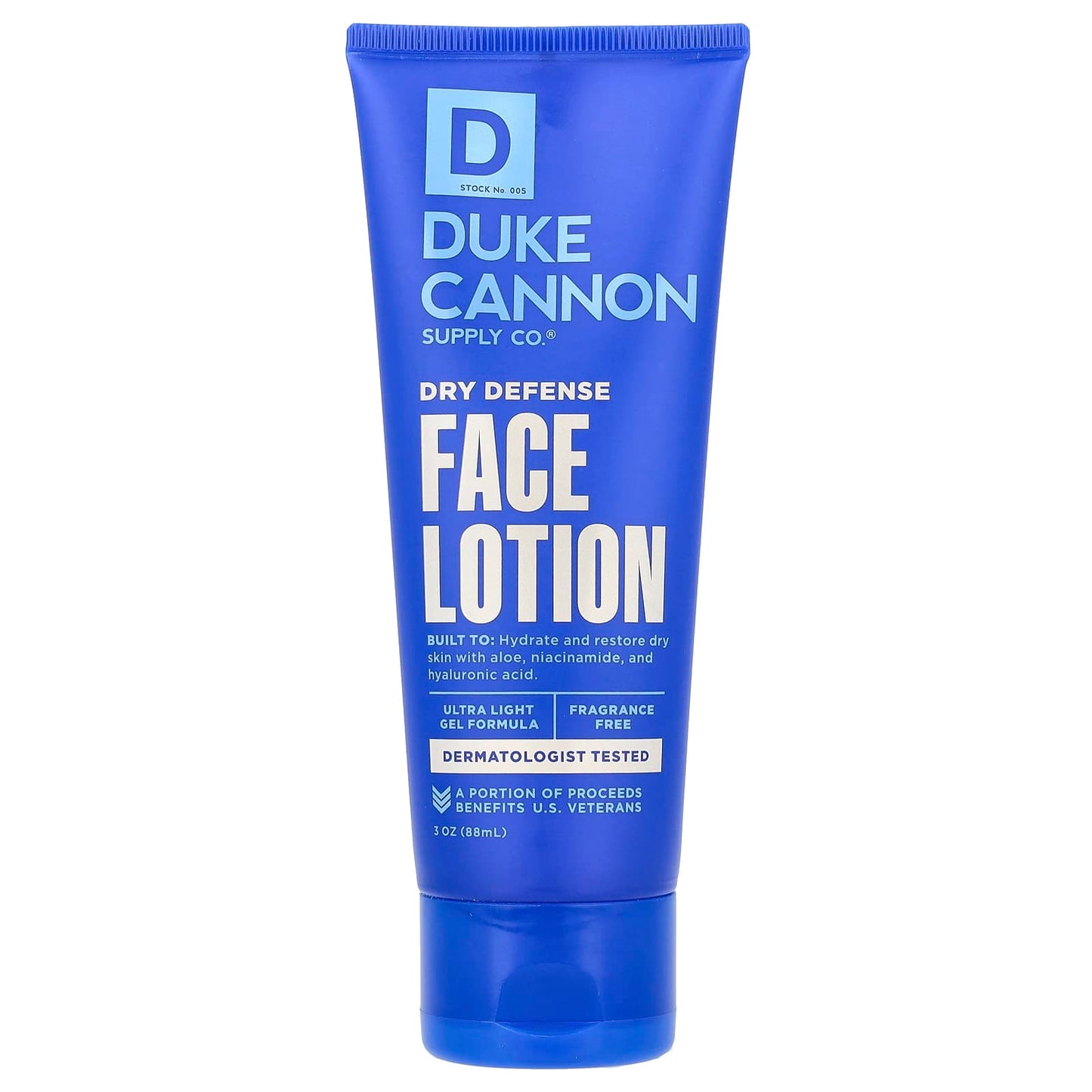 Dry Defense Face Lotion by Duke Cannon Supply Co. - Fragrance Free & Hydrating - Image 1