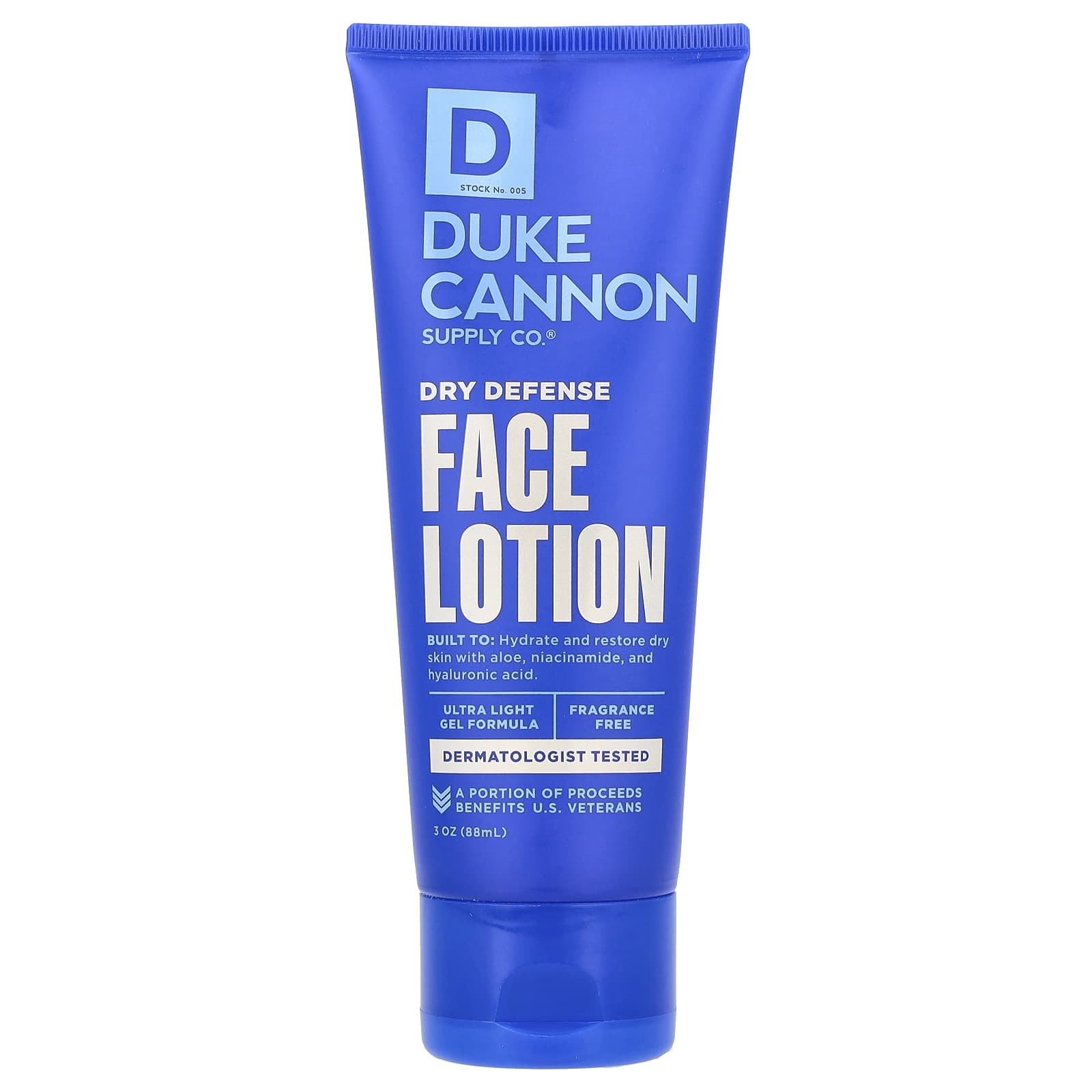 Dry Defense Face Lotion by Duke Cannon Supply Co. - Fragrance Free & Hydrating - Image 1