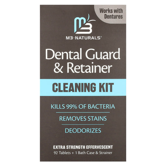 M3 Naturals, Dental Guard & Retainer Cleaning Kit, 1 Kit - Image 1