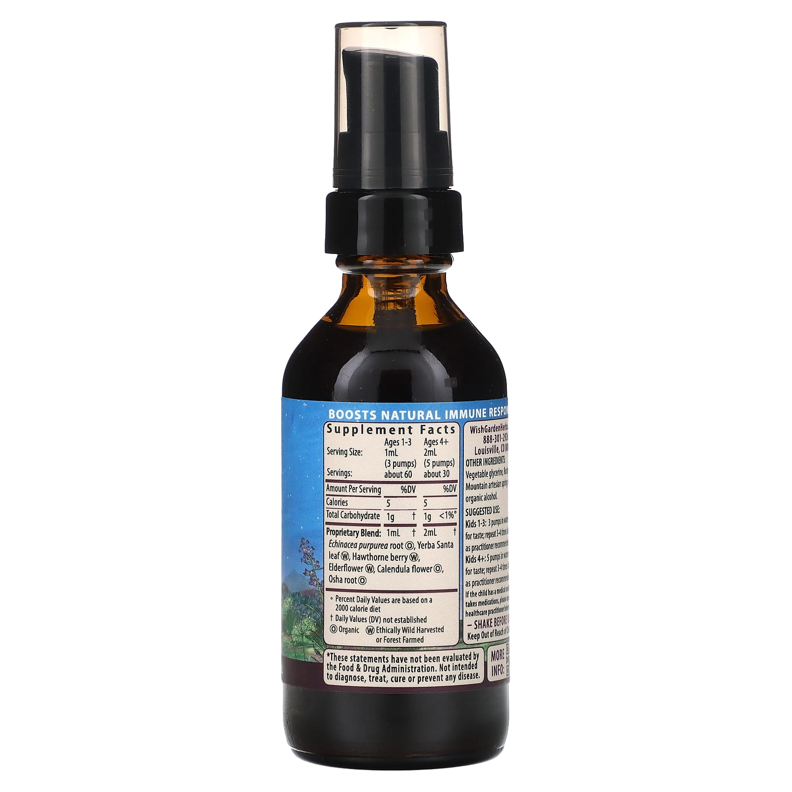 WishGarden Herbs, Kids, Kick-It Immune Activator, 2 fl oz (59 ml) - Image 2
