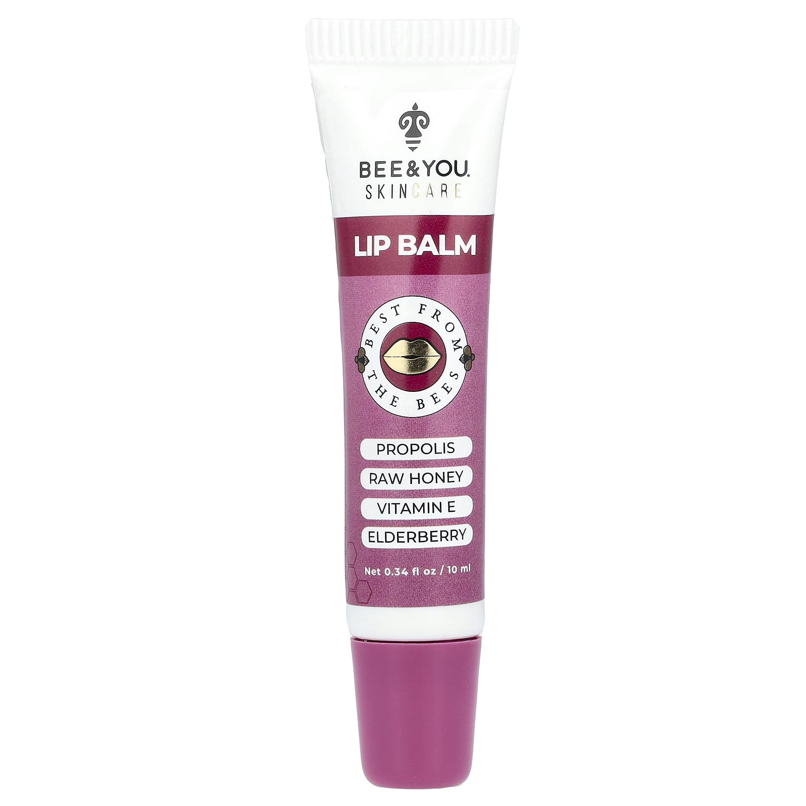 Elderberry Lip Balm with Propolis, Natural Moisturizer by Bee & You - Image 1