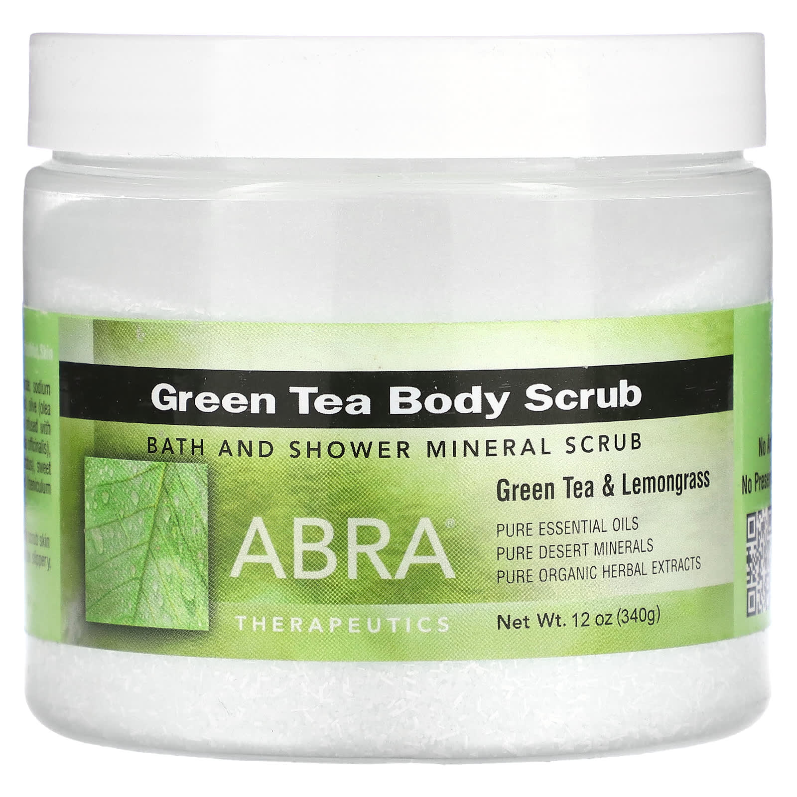 Green Tea Body Scrub for Youthful Skin - Abra Therapeutics - Image 1